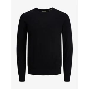 Černý basic svetr Jack & Jones Emil - Pánské