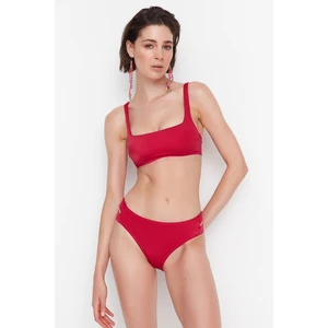 Trendyol Bikini Bottom - Burgundy - Plain