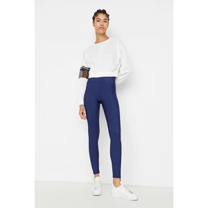 Trendyol Navy Blue Bedstead Stitch Detail Gatherer Sport Leggings