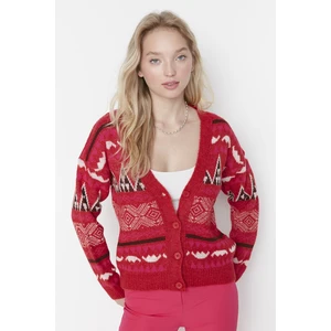 Trendyol Cardigan - Red - Regular fit