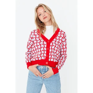 Trendyol Cardigan - Red - Regular fit