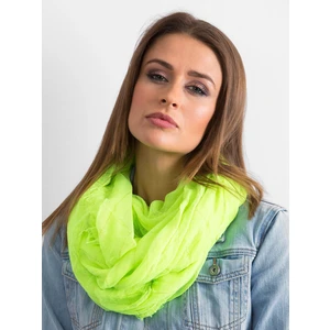 Shawl with a shiny fluo yellow thread