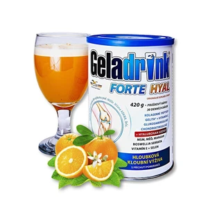 Geladrink FORTE HYAL práškový nápoj pomeranč 420g