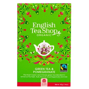 English Tea Shop Zelený čaj s granátovým jablkom 20 sáčkov
