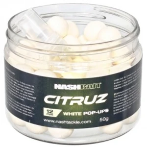 Nash plovoucí boilies citruz pop ups white + 3 ml spray - 75 g 20 mm