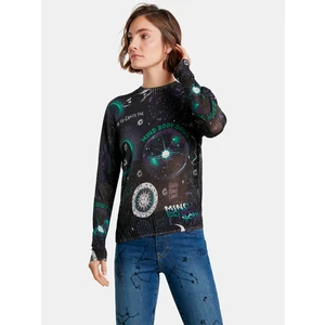 Black Desigual Patterned Sweater Toronto - Women