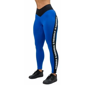 Nebbia High Waisted Side Stripe Leggings Iconic Azul L Pantalones deportivos