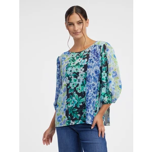 Orsay Blue Women's Floral Blouse - Women