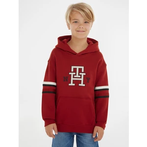 Red boys' hoodie Tommy Hilfiger