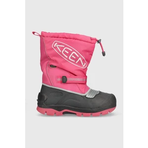 Keen Snow Troll Wp Youth Dětské zimní boty 10026177KEN fuchsia purple/silver 5(38)