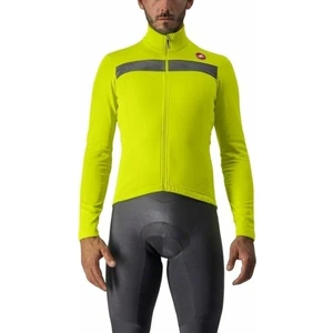 Castelli Puro 3 FZ Maglia Electric Lime/Silver Reflex M