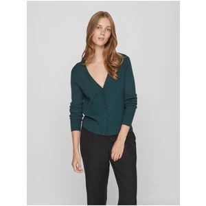 Green Women's Ribbed Cardigan VILA Comfy - Ladies