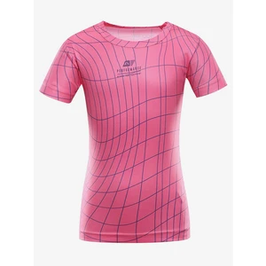 Children's quick-drying T-shirt ALPINE PRO BASIKO neon knockout pink variant PA