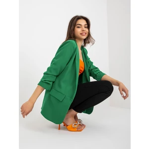 Women's dark green lined blazer OCH BELLA