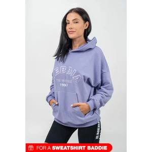 NEBBIA Oversize mikina s kapucňou GYM RAT