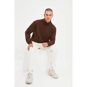 Trendyol Brown Men's Regular Fit Sweatshirt