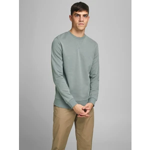 Světle zelená basic mikina Jack & Jones Basic - Pánské