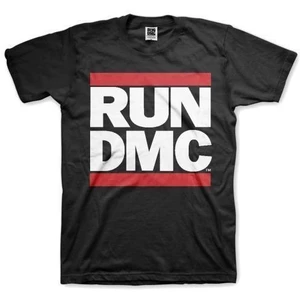 Run DMC Tricou Unisex Logo 2XL Negru