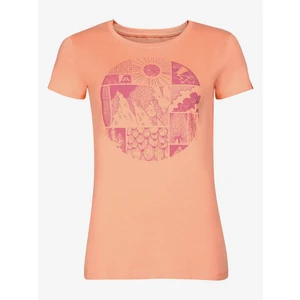 Women's T-shirt made of organic cotton ALPINE PRO ECCA peach pink variant pb