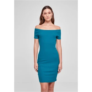 Watergreen women's dress with off the shoulder