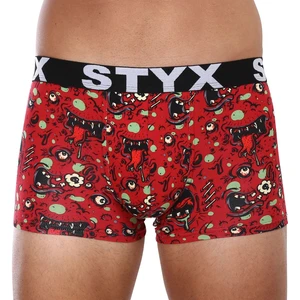 Pánské boxerky Styx art sportovní guma nadrozměr zombie