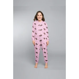 Pumba Children's Jumpsuit with Long Sleeves, Long Pants - Wild Pink