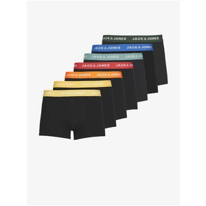 7PACK Mens Boxers Jack and Jones Black