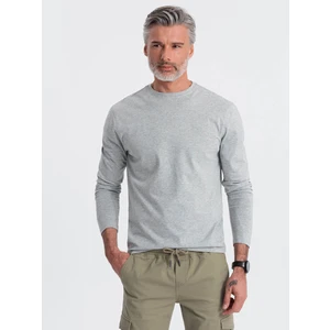 Ombre Men's unprinted longsleeve - grey melange