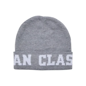 Jaquard Beanie logo grey