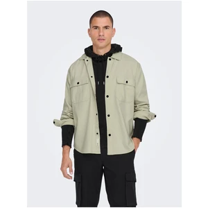 Light grey men's outerwear ONLY & SONS Team - Men