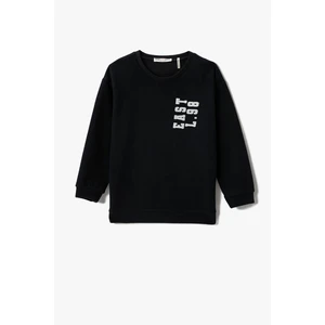 Koton Sweatshirt - Black - Relaxed fit