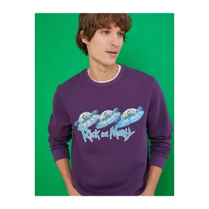 Koton Sweatshirt - Purple - Relaxed fit