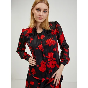 Red-black women's floral blouse ORSAY - Ladies