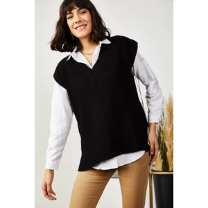 Olalook Sweater Vest - Schwarz - Regular fit