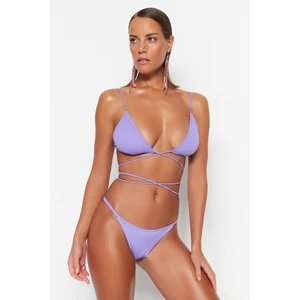 Trendyol Lilac Bikini Bottoms with Regular Legs