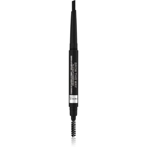 Rimmel Brow This Way tužka na obočí s kartáčkem 2 v 1 odstín 004 Soft Black 0,25 g