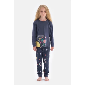 Dagi Pajama Set - Dark blue - Graphic