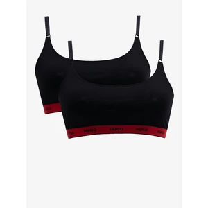 Hugo Boss 2 PACK - dámská podprsenka HUGO Bralette 50480158-005 S