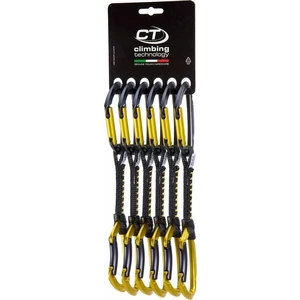 Climbing Technology Lime Set DY Expressz Solid Straight/Solid Bent Anthracite/Mustard Yellow 12.0 Hegymászó karabiner