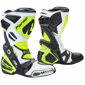 Forma Boots Ice Pro Flow White/Black/Yellow Fluo 45 Bottes de moto