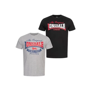 T-shirt da uomo Lonsdale Double Pack