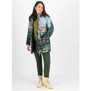 Green-Blue Women's Quilting Jacket Blutsgeschwister Mountain Cloud - Women