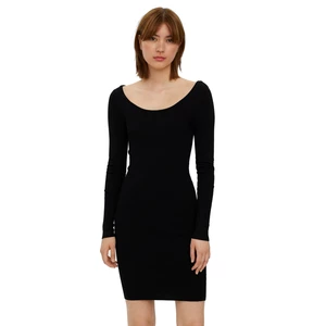 Vero Moda Dámske šaty VMGLORY Slim Fit 10268007 Black XL