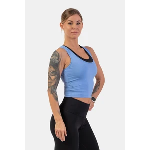 Nebbia Sporty Slim-Fit Crop Tank Top Light Blue L