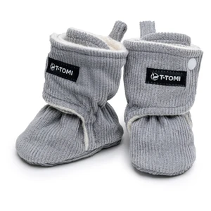 T-TOMI Booties Grey dětské capáčky 6-9 months Warm