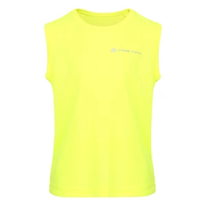 Kids quick-drying tank top ALPINE PRO SCODO neon safety yellow