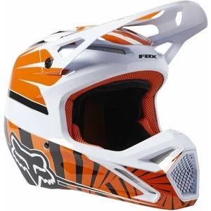 FOX V1 Goat Dot/Ece Helmet Orange Flame XL Casco