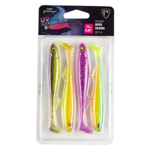 Fox rage gumová nástraha slick shad uv mixed colour packs - délka 9 cm