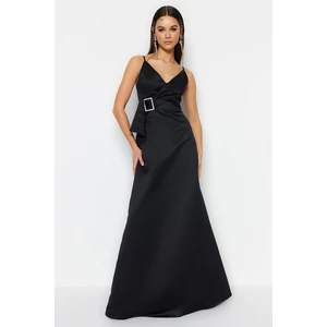 Női ruha Trendyol TPRSS23AE00204/Black