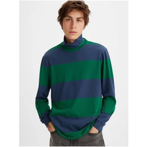 Levi's Blue-Green Mens T-Shirt Levi's® LS Turtleneck Tee Alpha Naval - Men